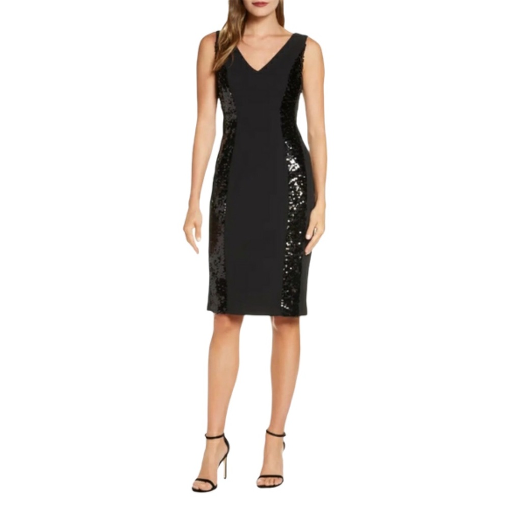 NWT VINCE CAMUTO | Sequin Detail Cocktail Dress - Picture 1 of 4